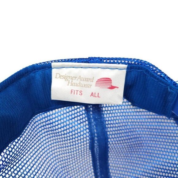 Vintage AGM-88A Harm Missile Trucker Hat Mens One Size Blue 80s Snapback Cap - Picture 7 of 8